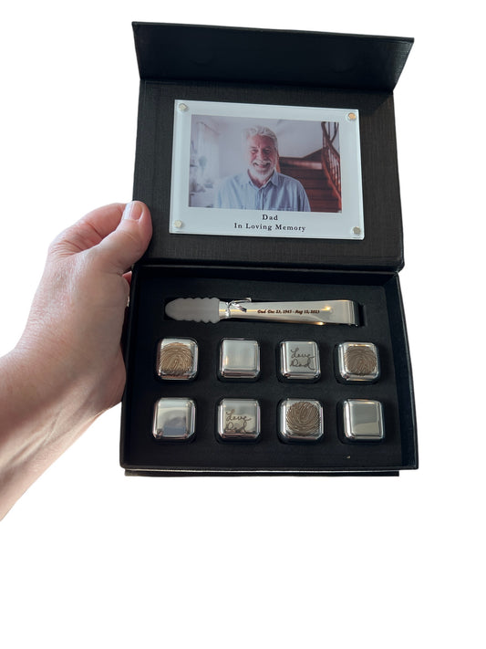 8 piece Personalized Whisky Cube Set