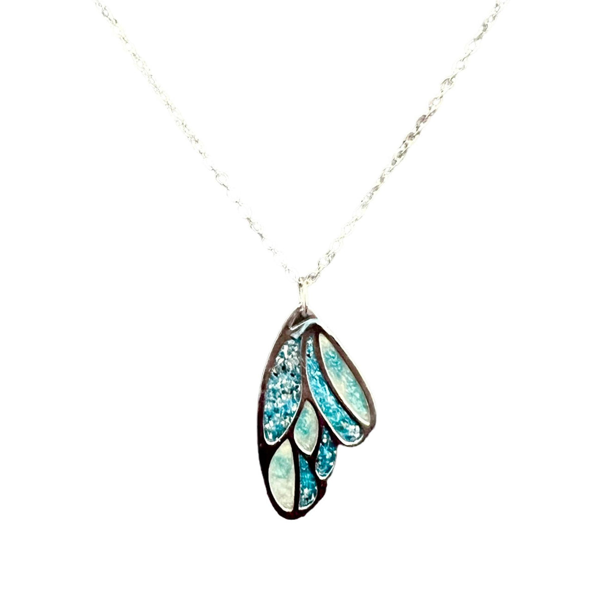 Butterfly Wing Enduring Love Ashes in Resin Collection - Sterling Silver