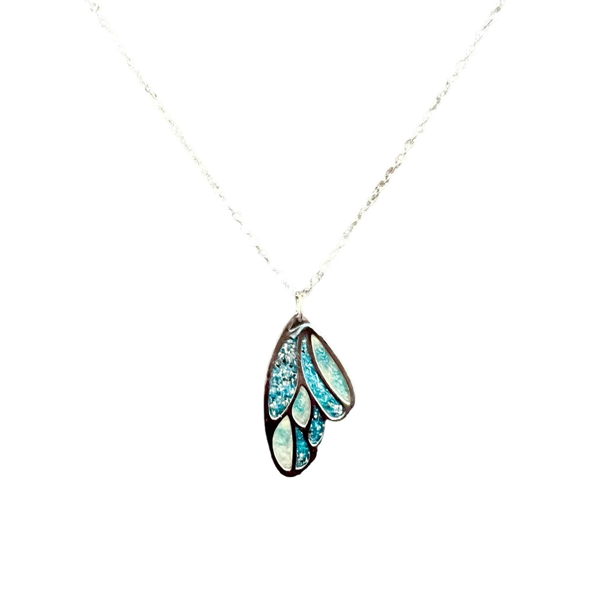 Butterfly Wing Enduring Love Ashes in Resin Collection - Sterling Silver