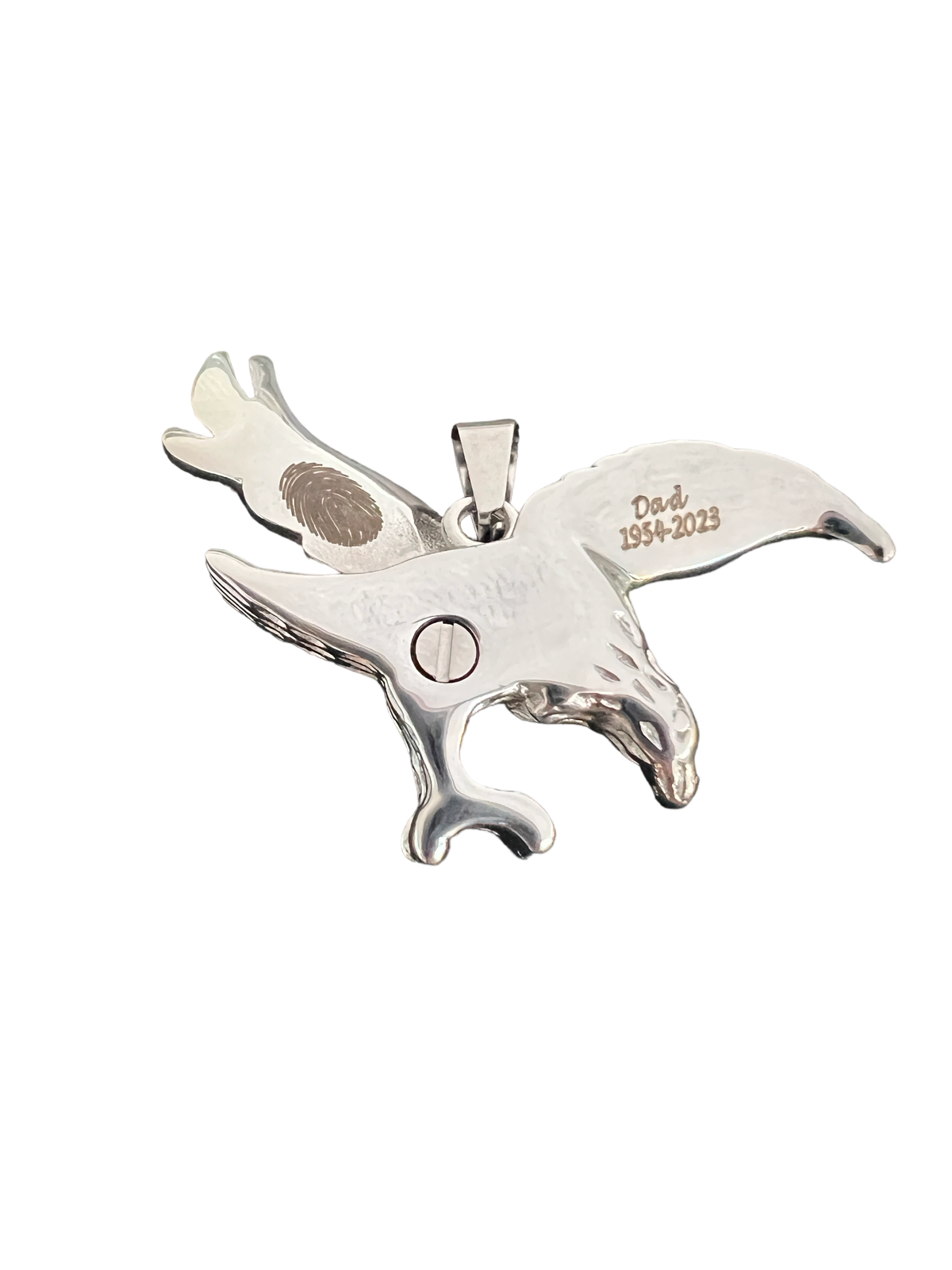 Majestic Eagle Personalized Cremation Urn pendant necklace