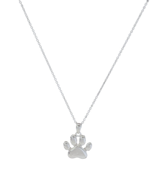 Sterling Silver Paw Print Cremation Urn  Necklace
