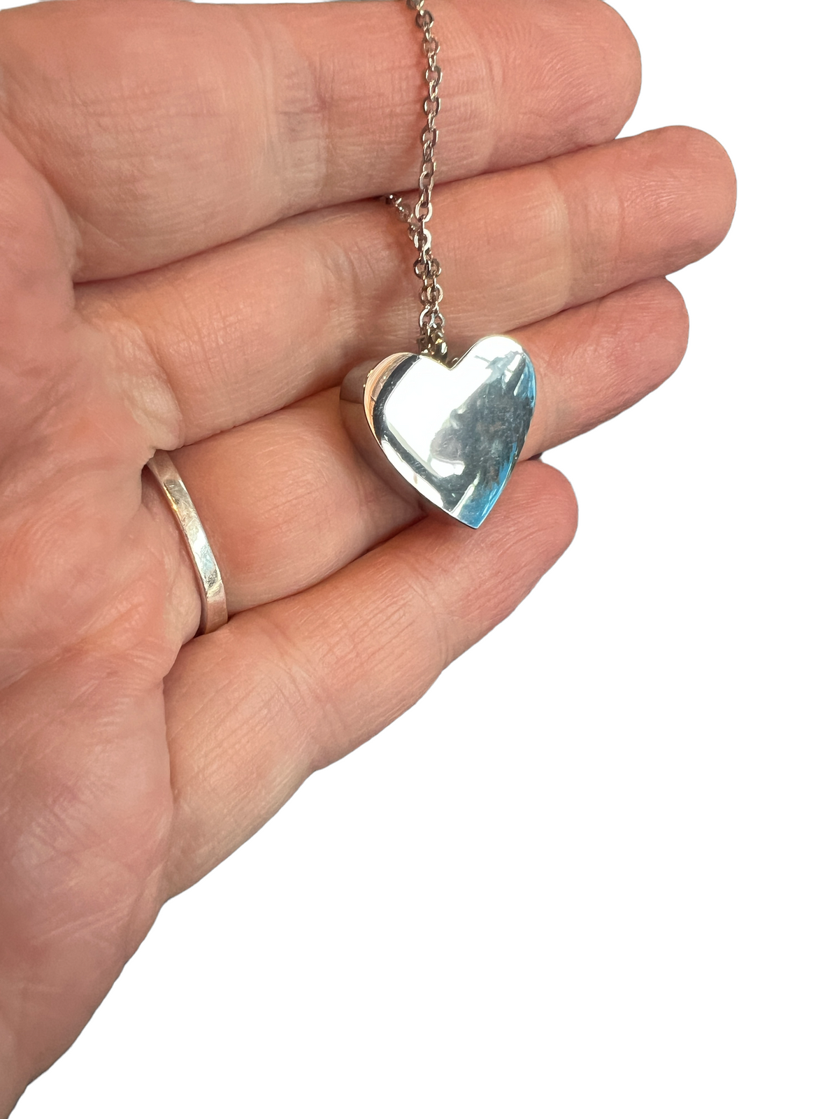 LGBTQ Rainbow Heart Urn Necklace