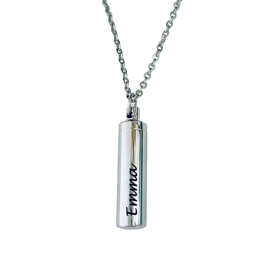Cylinder Urn Pendant Necklace