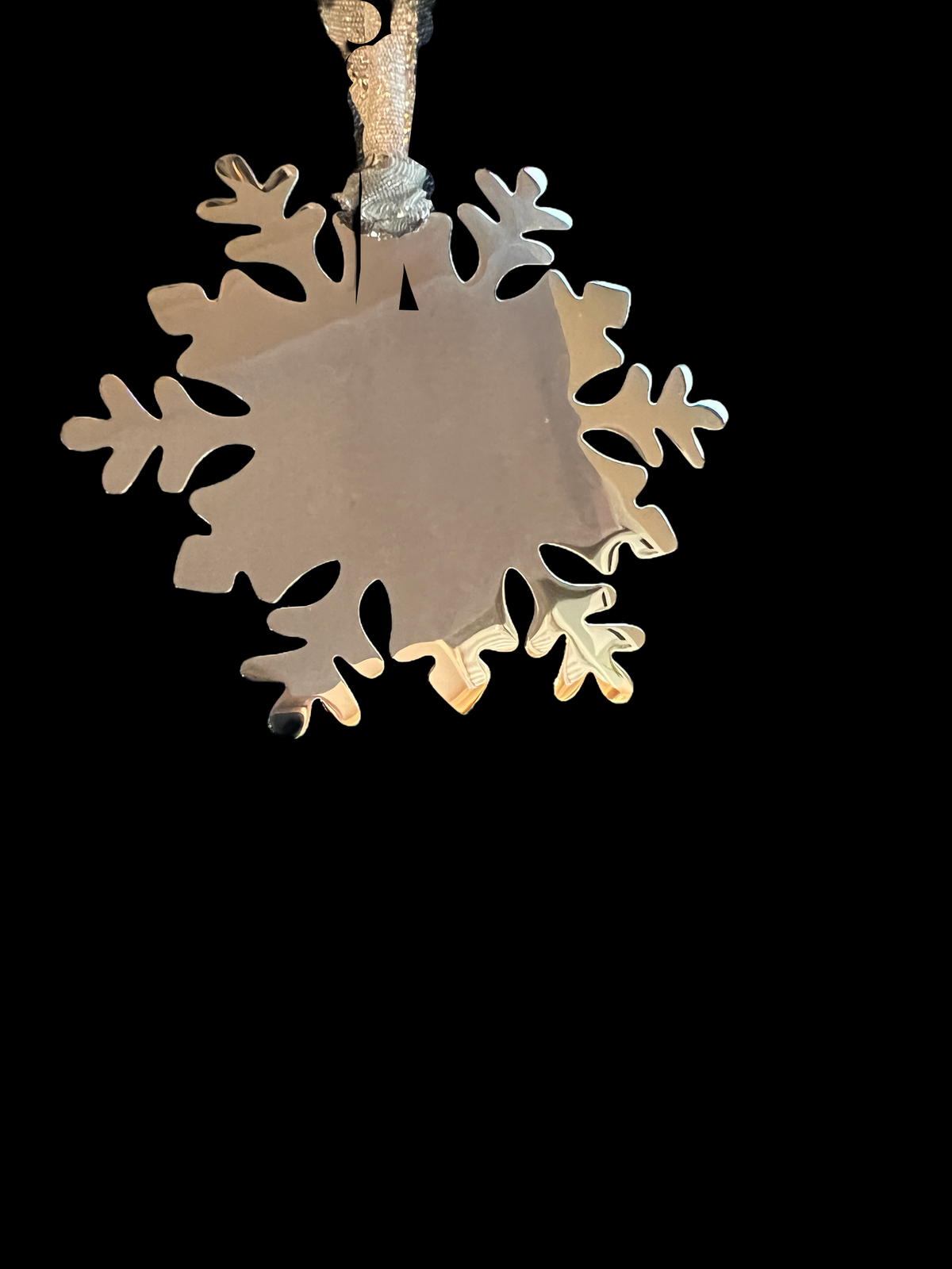Snowflake Personalized Stainless Steel Holiday Ornament