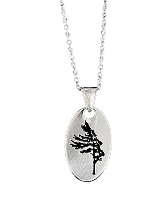 Windswept Pine Cremation Urn Necklace