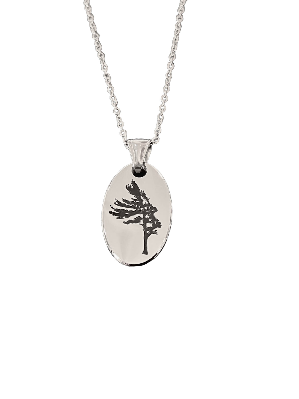 Windswept Pine Cremation Urn Necklace